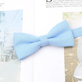 ZONFAZ Parent - Child Cute Solid Color Cotton Bow Ties