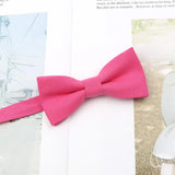 ZONFAZ Parent - Child Cute Solid Color Cotton Bow Ties