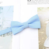 ZONFAZ Parent - Child Cute Solid Color Cotton Bow Ties