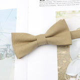 ZONFAZ Parent - Child Cute Solid Color Cotton Bow Ties