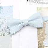 ZONFAZ Parent - Child Cute Solid Color Cotton Bow Ties