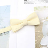 ZONFAZ Parent - Child Cute Solid Color Cotton Bow Ties