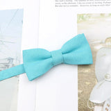 ZONFAZ Parent - Child Cute Solid Color Cotton Bow Ties