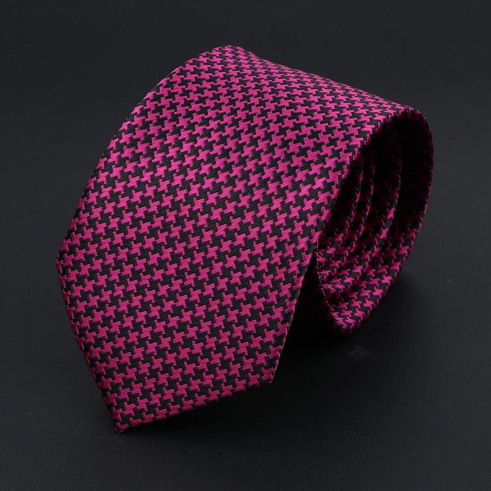 ZONFAZ Polka Dot Striped Ties for Men Fashion Classic Soft Skinny Neckties