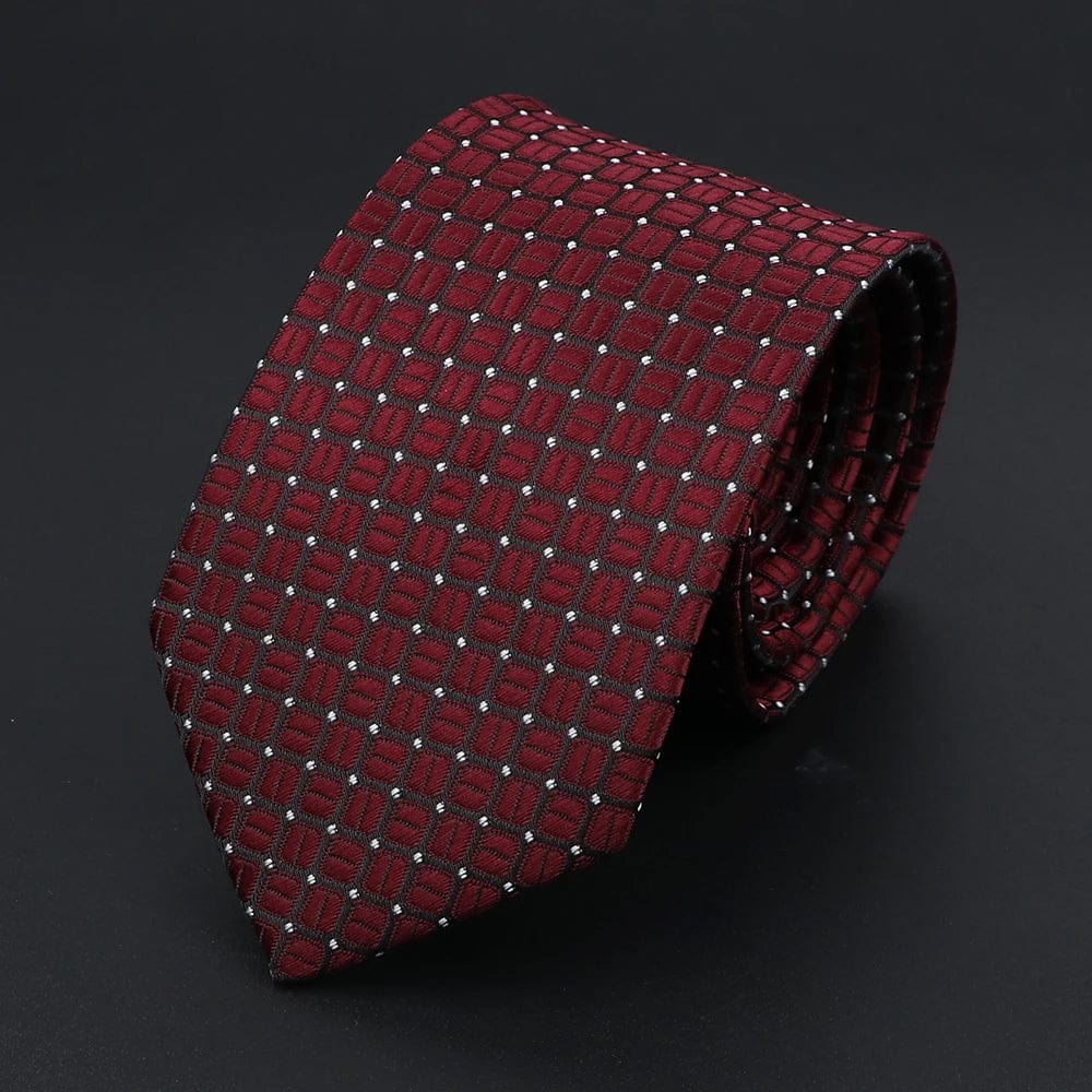 ZONFAZ Polka Dot Striped Ties for Men Fashion Classic Soft Skinny Neckties