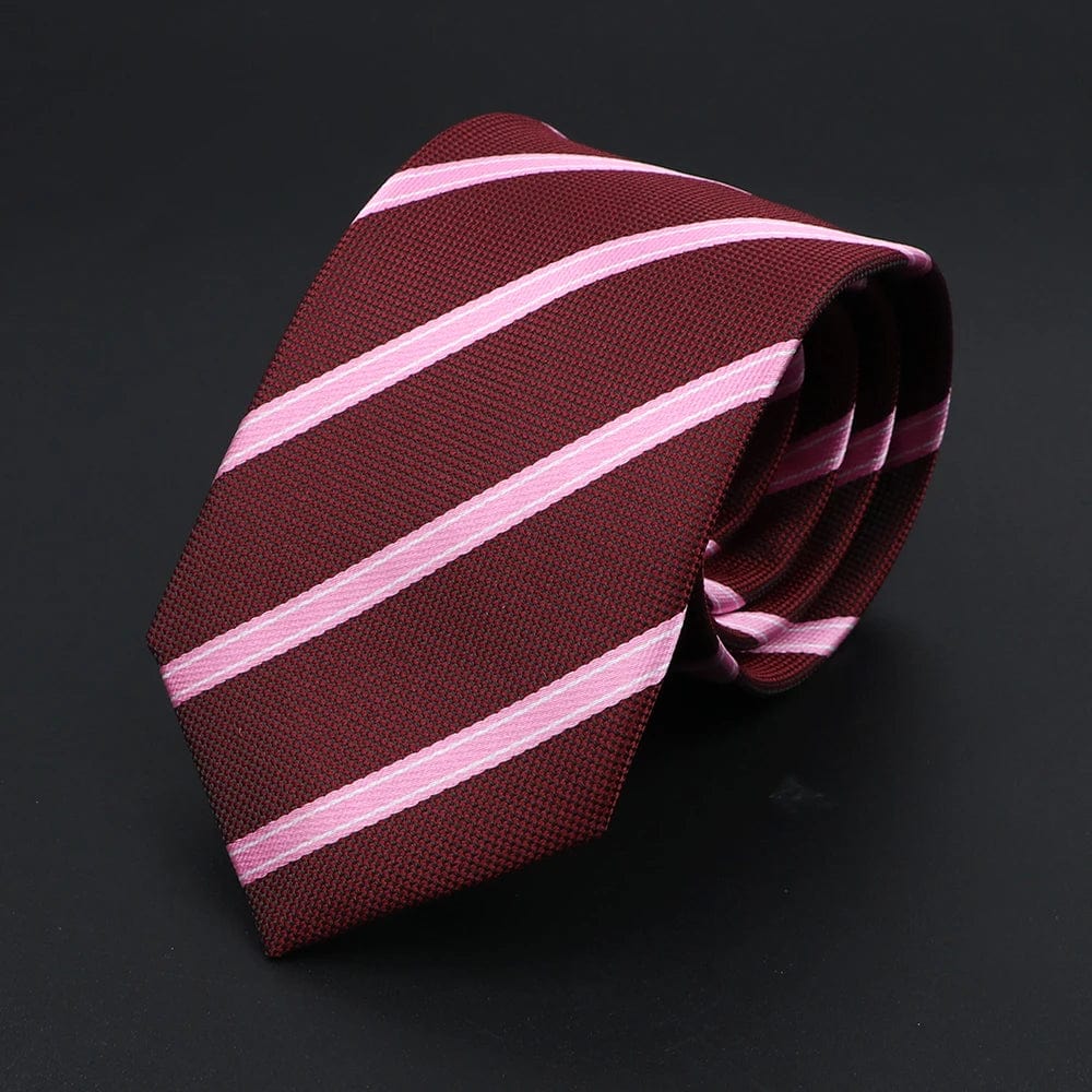 ZONFAZ Polka Dot Striped Ties for Men Fashion Classic Soft Skinny Neckties