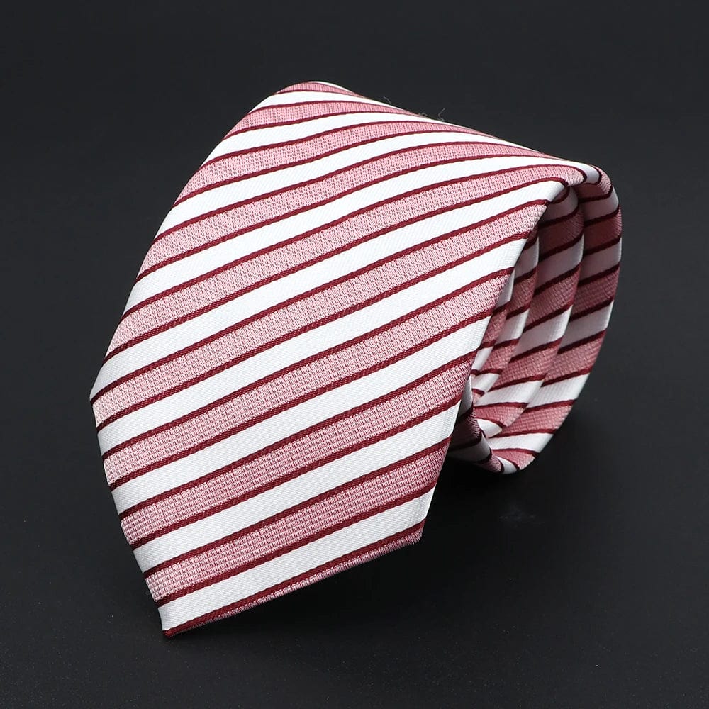 ZONFAZ Polka Dot Striped Ties for Men Fashion Classic Soft Skinny Neckties