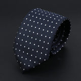 ZONFAZ Polka Dot Striped Ties for Men Fashion Classic Soft Skinny Neckties