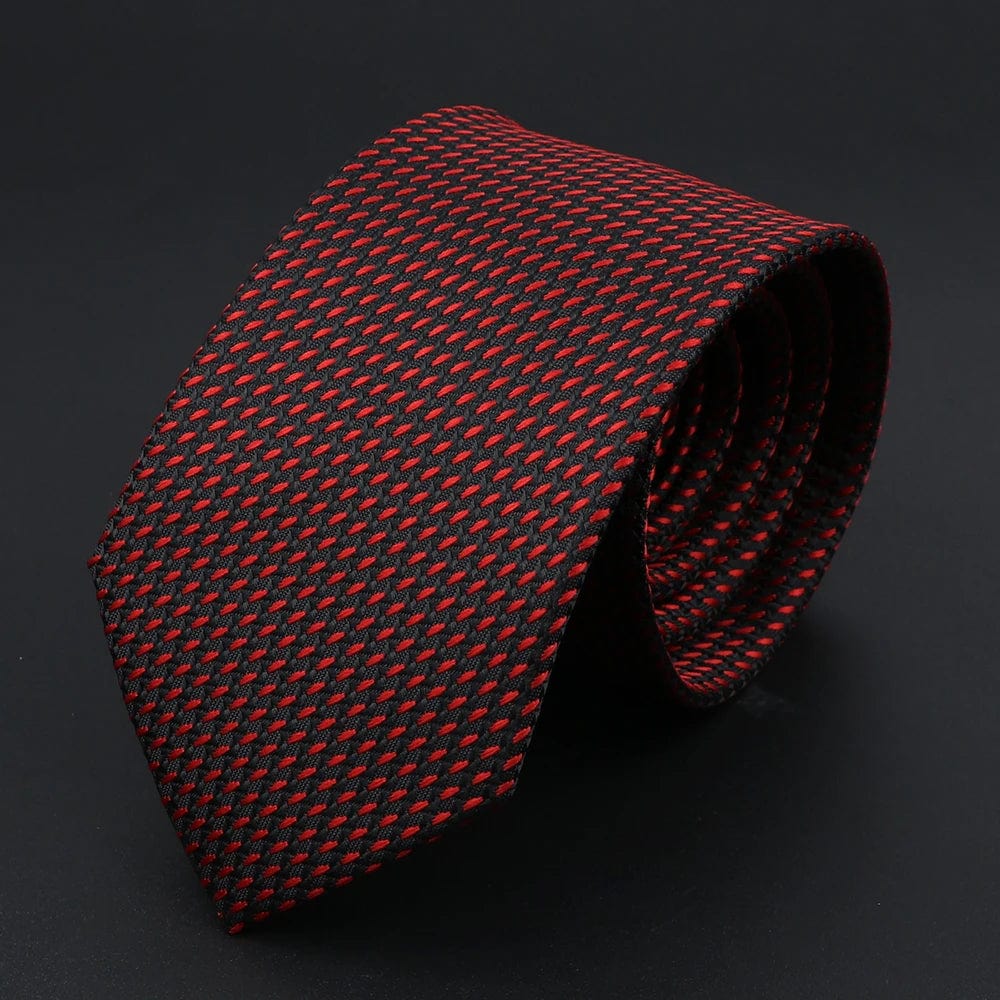 ZONFAZ Polka Dot Striped Ties for Men Fashion Classic Soft Skinny Neckties