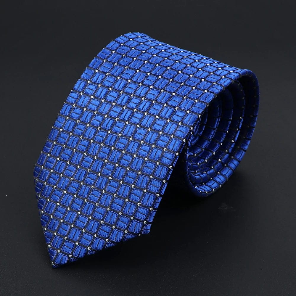 ZONFAZ Polka Dot Striped Ties for Men Fashion Classic Soft Skinny Neckties