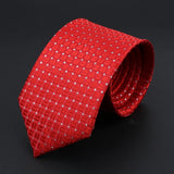 ZONFAZ Polka Dot Striped Ties for Men Fashion Classic Soft Skinny Neckties