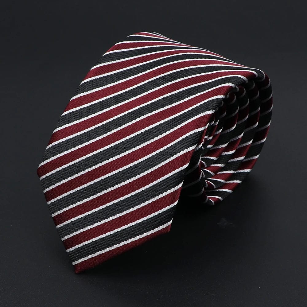 ZONFAZ Polka Dot Striped Ties for Men Fashion Classic Soft Skinny Neckties