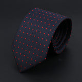 ZONFAZ Polka Dot Striped Ties for Men Fashion Classic Soft Skinny Neckties