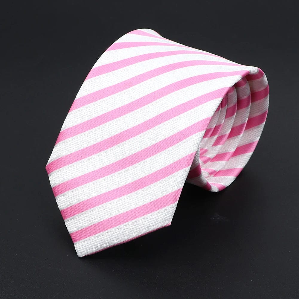 ZONFAZ Polka Dot Striped Ties for Men Fashion Classic Soft Skinny Neckties