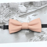 ZONFAZ Pu Leather Solid Color Bow Ties