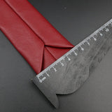 ZONFAZ PU Leather Solid Color Skinny Ties 5.5cm Width