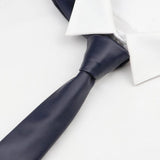 ZONFAZ PU Leather Solid Color Skinny Ties 5.5cm Width