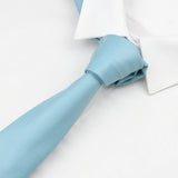 ZONFAZ PU Leather Solid Color Skinny Ties 5.5cm Width