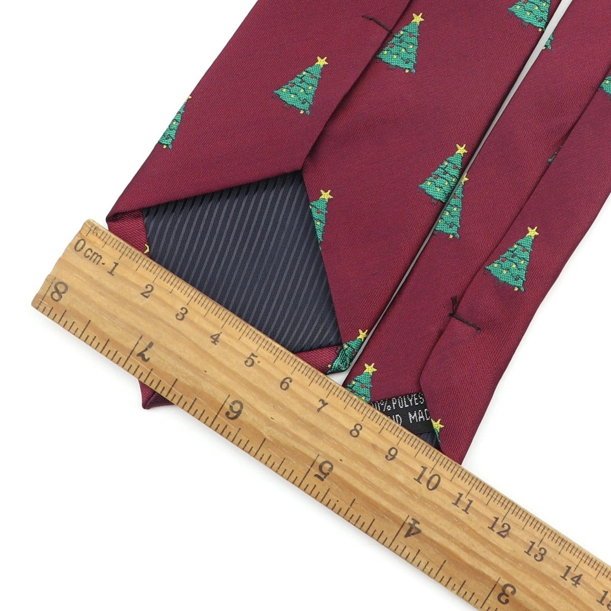 ZONFAZ Red Blue Christmas Ties Xmas Tree Santa Claus Snowflake Slim Necktie For Festival