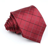 ZONFAZ Red Solid Striped Paisley Flower Ties