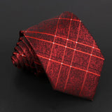 ZONFAZ Red Solid Striped Paisley Flower Ties