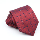 ZONFAZ Red Solid Striped Paisley Flower Ties