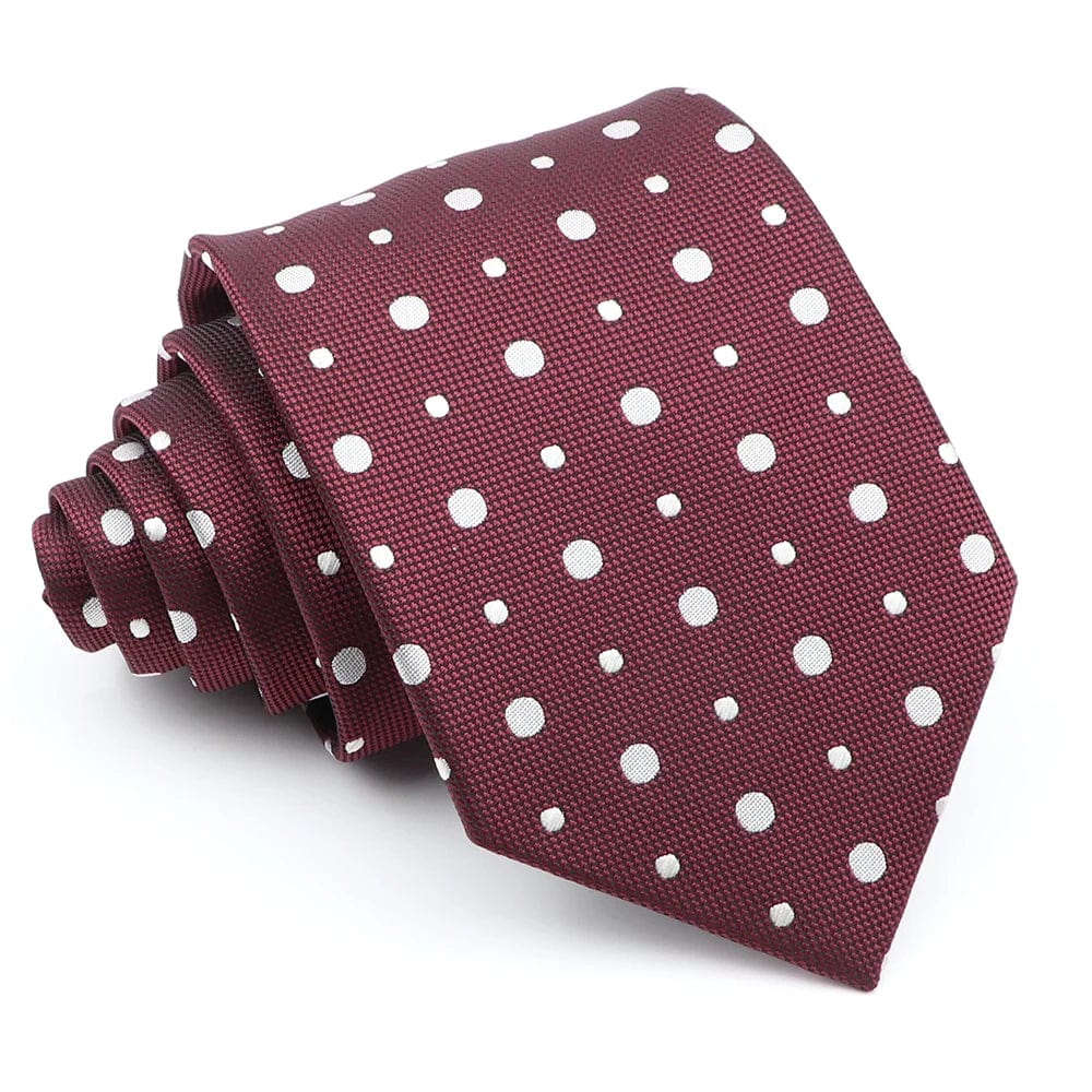 ZONFAZ Red Solid Striped Paisley Flower Ties