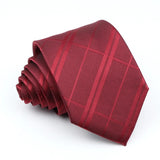 ZONFAZ Red Solid Striped Paisley Flower Ties