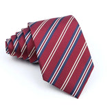 ZONFAZ Red Solid Striped Paisley Flower Ties