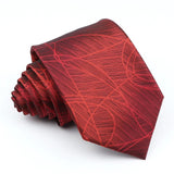 ZONFAZ Red Solid Striped Paisley Flower Ties