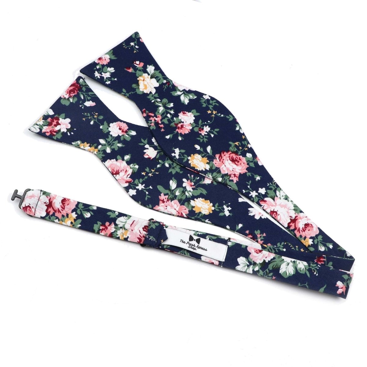 ZONFAZ Self - tied Bow Ties for Men Adjustable Cotton Floral Flower Bowtie