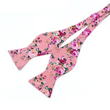 ZONFAZ Self - tied Bow Ties for Men Adjustable Cotton Floral Flower Bowtie