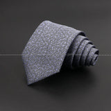 ZONFAZ Silver Grey Solid Striped Paisley Flower Neckties