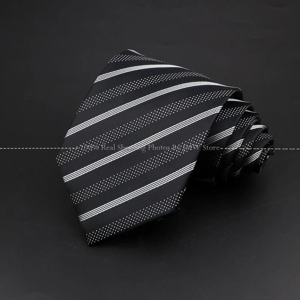 ZONFAZ Silver Grey Solid Striped Paisley Flower Neckties