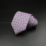 ZONFAZ Silver Grey Solid Striped Paisley Flower Neckties