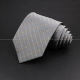 ZONFAZ Silver Grey Solid Striped Paisley Flower Neckties