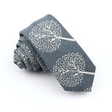 ZONFAZ Skinny Linen Cute Cartoon Ties For Men 6cm Width