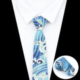 ZONFAZ Skinny Linen Cute Cartoon Ties For Men 6cm Width