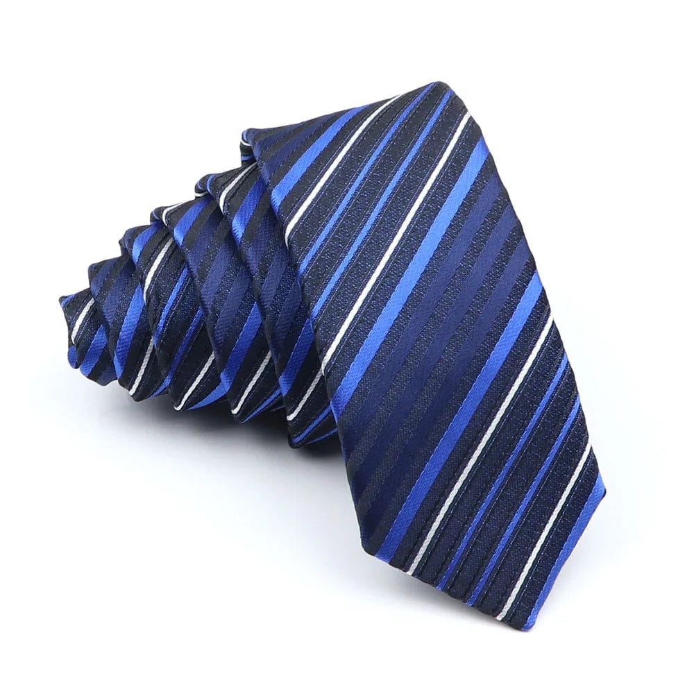 ZONFAZ Skinny Striped Plaid Slim Ties 5cm Width