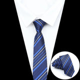 ZONFAZ Skinny Striped Plaid Slim Ties 5cm Width