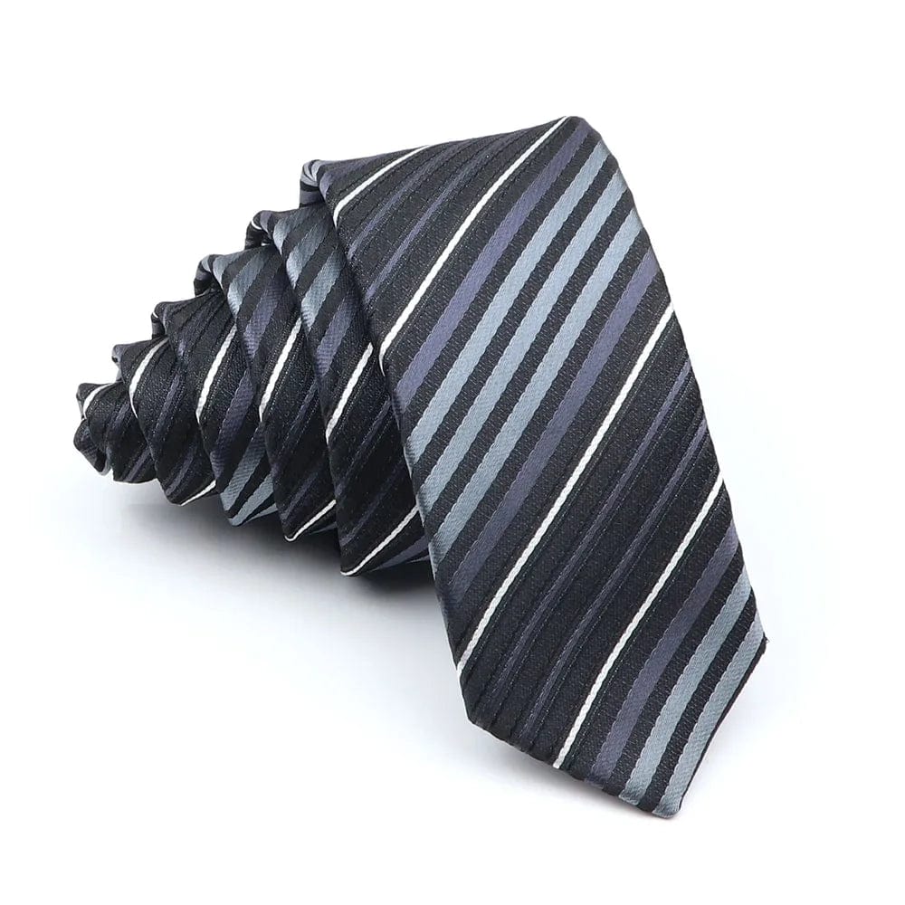 ZONFAZ Skinny Striped Plaid Slim Ties 5cm Width