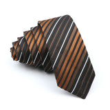 ZONFAZ Skinny Striped Plaid Slim Ties 5cm Width