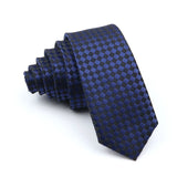 ZONFAZ Skinny Striped Plaid Slim Ties 5cm Width