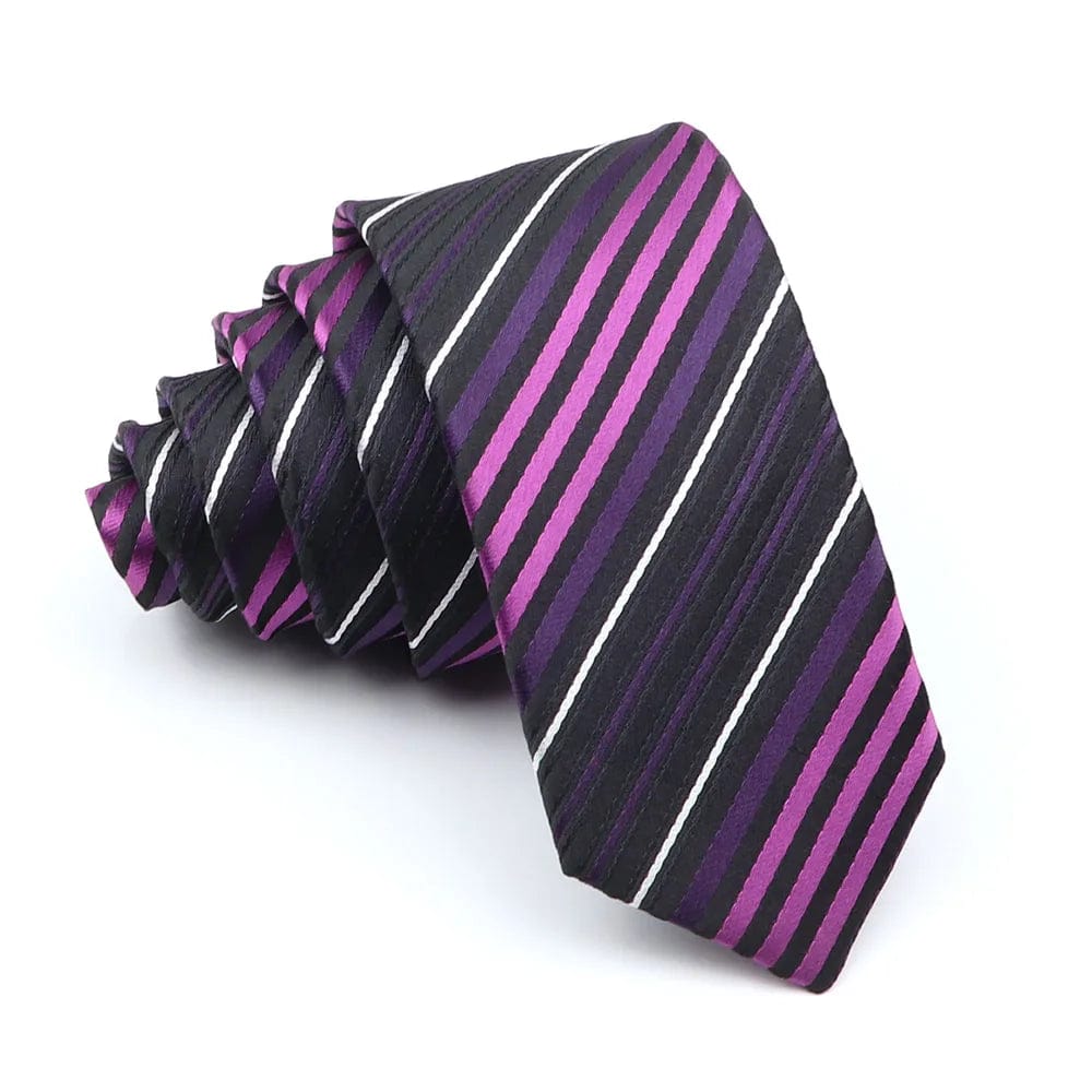 ZONFAZ Skinny Striped Plaid Slim Ties 5cm Width