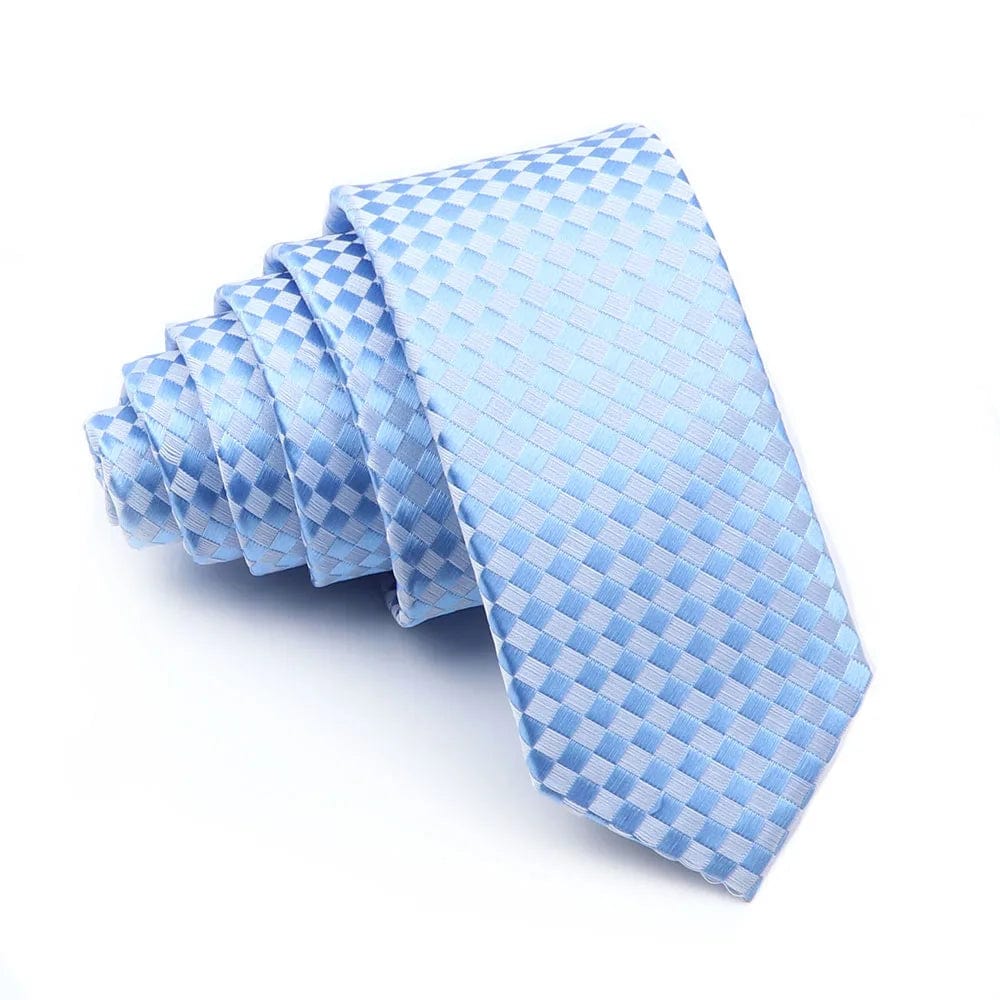 ZONFAZ Skinny Striped Plaid Slim Ties 5cm Width