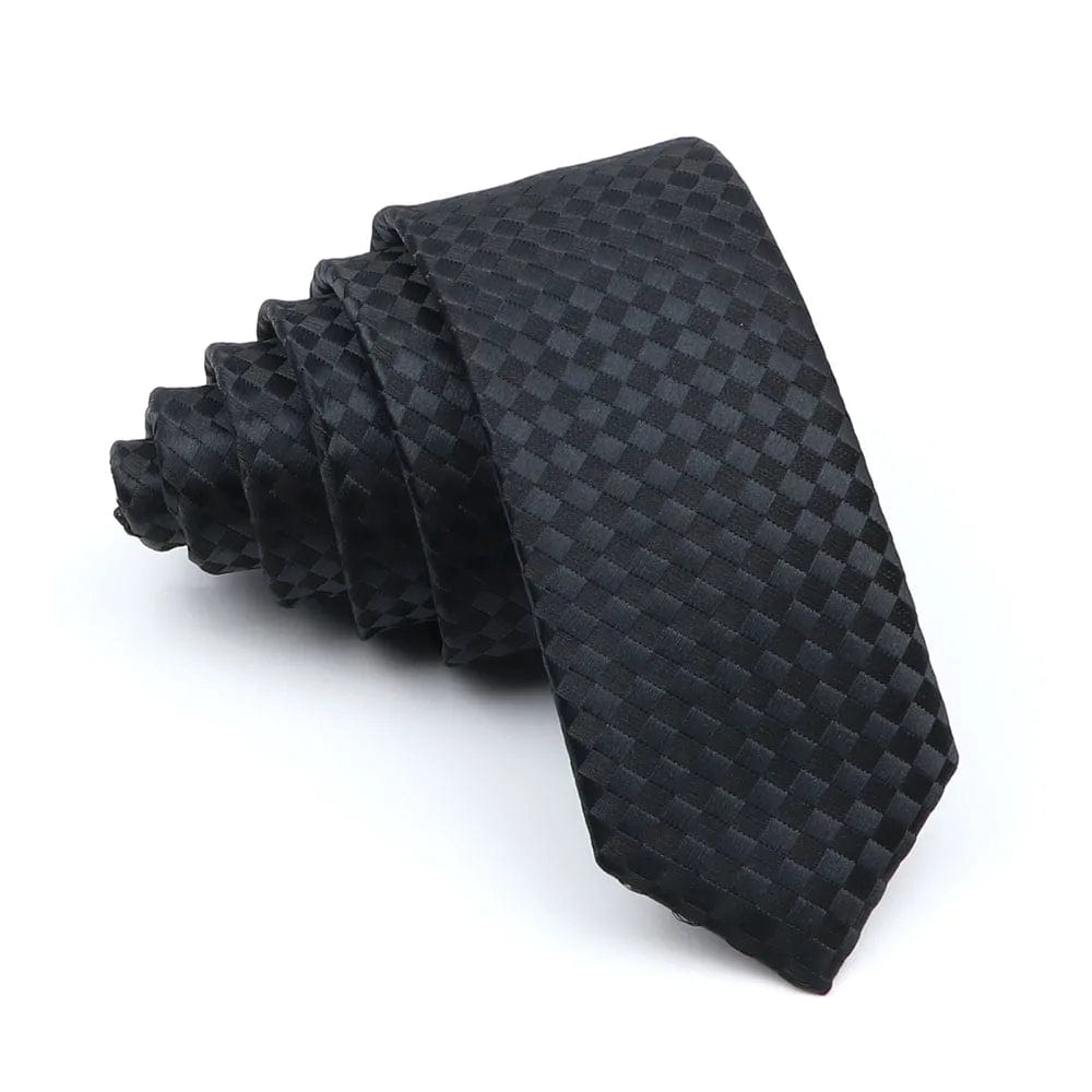 ZONFAZ Skinny Striped Plaid Slim Ties 5cm Width