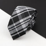 ZONFAZ Slim Plaid Silk Neckties