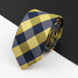 ZONFAZ Slim Plaid Silk Neckties