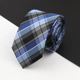 ZONFAZ Slim Plaid Silk Neckties