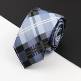 ZONFAZ Slim Plaid Silk Neckties